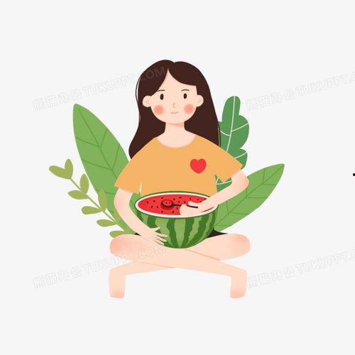 吃瓜少女绘画,吃瓜少女的奇幻绘画之旅